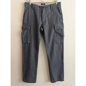 Lands End Utility Fit Wool Blend Cargo Pants Sz 32 Workwear Minimalist Classic